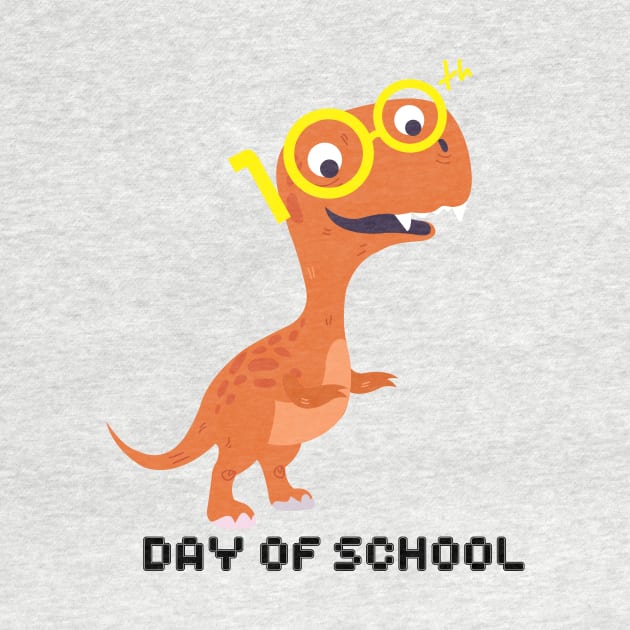 Dinosaur T-Rex 100th Day Of School Funny Gifts by macshoptee